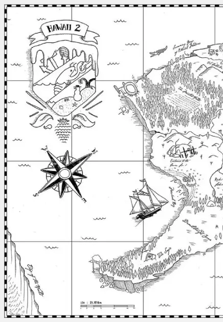 Map section of Hawaii 2 Island